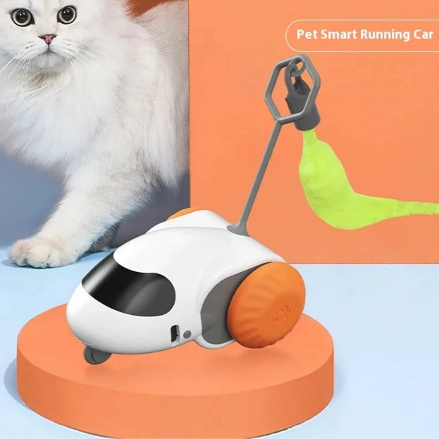 Brinquedos remotos inteligentes para gatos, brinquedos interativos com controle remoto, carregamento usb, movimento automático, vara para gatos, suprimentos para animais de estimação