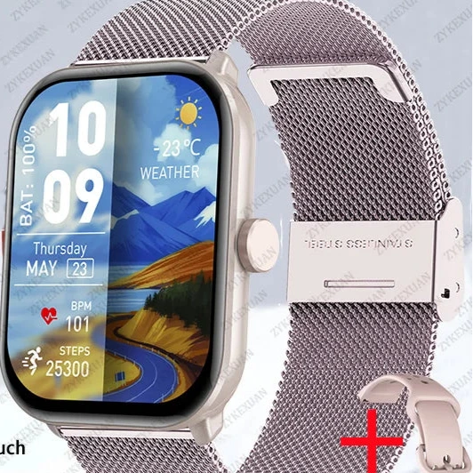 Relógio Inteligente À Prova D'Água Para Esportes  Xiaomi Watch 5 Versão Global Homens Mulheres HD AMOLED Display Frequência Cardíaca Bluetooth Chamada GPS Rastreamento