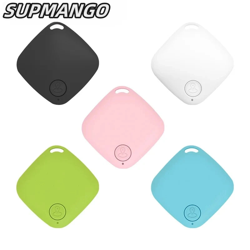 Mini rastreador Bluetooth 5.0 dispositivo antiperda redondo pet kids bolsa carteira rastreador localizador inteligente